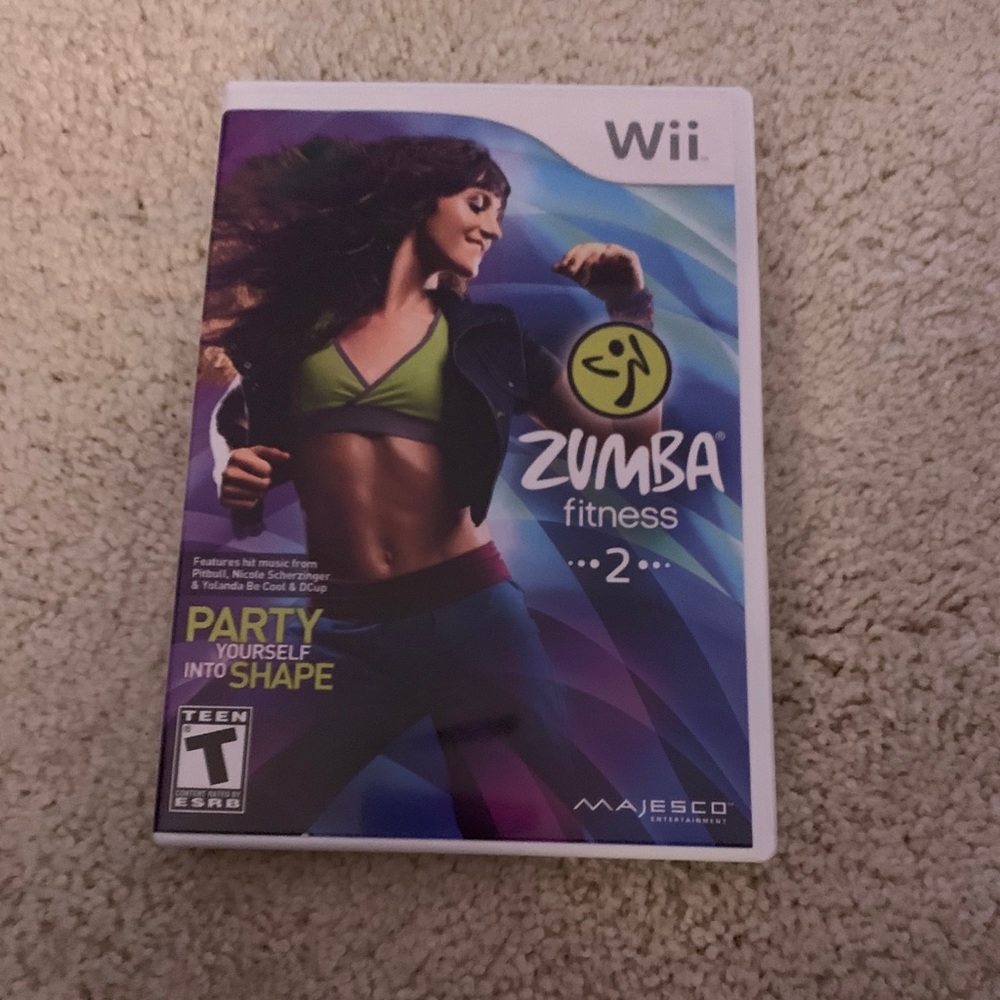 Nintendo Wii Zumba Fitness Game and Straps